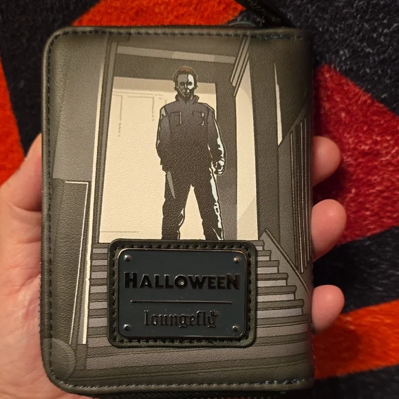 Loungefly Michael Myers Halloween Black and Silver Wallet - Picture 2 of 6